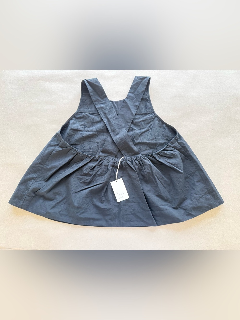 A New Day — Cross-Back Woven Pinafore-Style Top — Size XL
